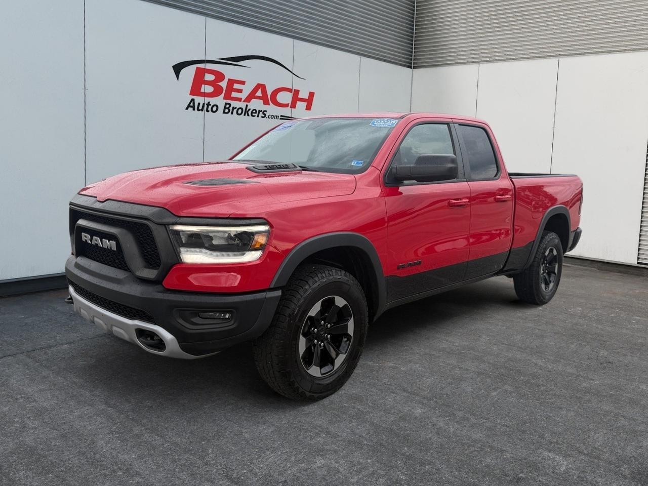 2019 Ram 1500 Rebel, BLUETOOTH, POWER SLIDING REAR WINDOW, TOW HOOKS, TOW PACKAGE, BACKUP CAMERA, POWER/HEATED MIRRORS, CLEAN CARFAX!