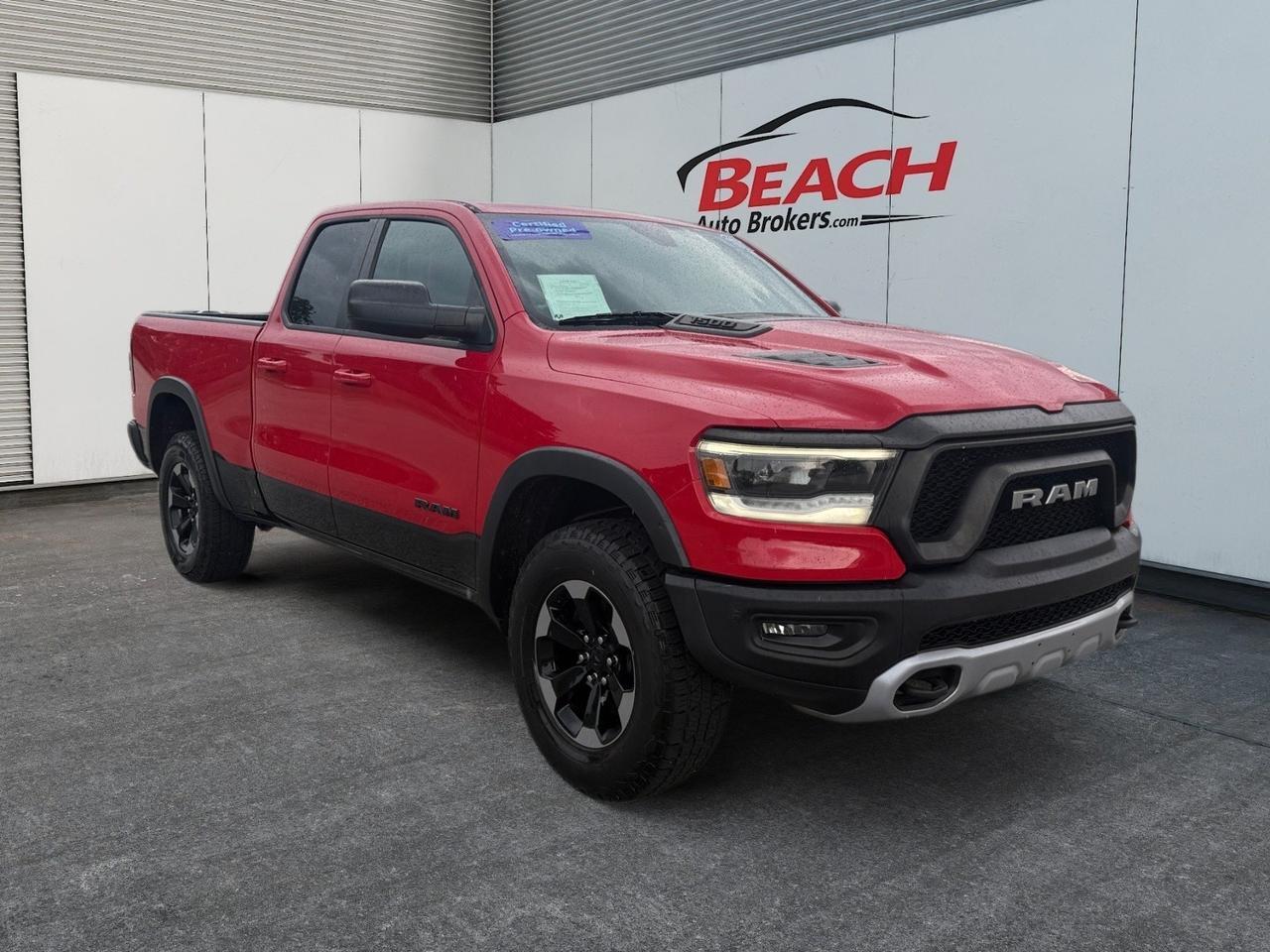 2019 Ram 1500 Rebel, BLUETOOTH, POWER SLIDING REAR WINDOW, TOW HOOKS, TOW PACKAGE, BACKUP CAMERA, POWER/HEATED MIRRORS, CLEAN CARFAX! Norfolk VA