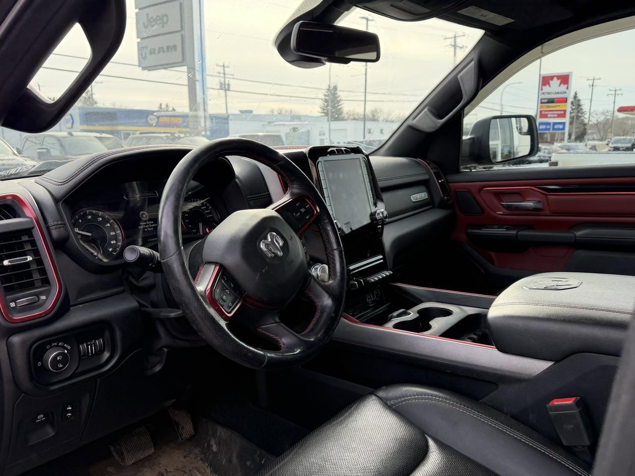 2019 Ram 1500 Rebel Crew Cab 4x4 | NAV | 12IN Display | Leather | Heated Seats | Remote Start | OffRoad Suspension Redwater AB