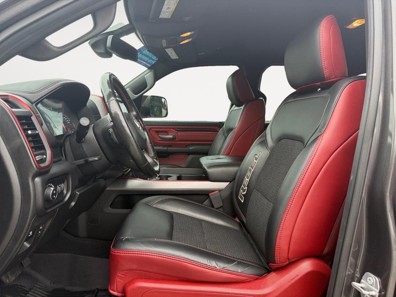 2019 Ram 1500 Rebel, HEATED SEATS, APPLE CARPLAY/ANDROID AUTO, RUNNING BOARDS, TOW PACKAGE, TOW HOOKS, POWER FOLDING MIRRORS, BACKUP CAMERA, HEATED STEERING WHEEL, POWER SLIDING REAR WINDOW, REMOTE START, CLEAN CARFAX!