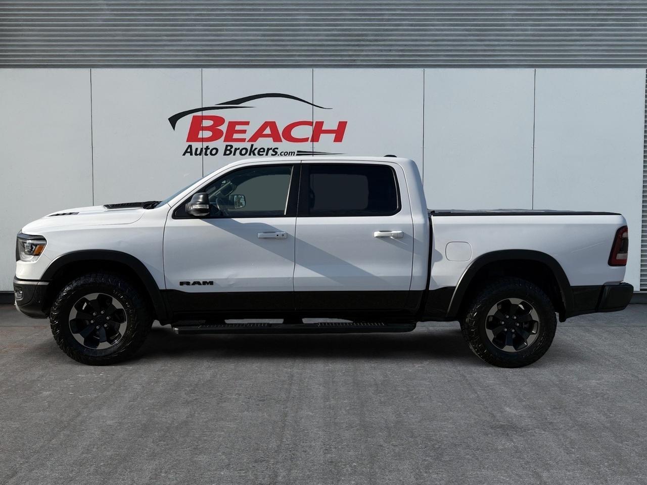 2019 Ram 1500 Rebel, HEATED SEATS, HEATED STEERING WHEEL, MOONROOF, APPLE CARPLAY/ANDROID AUTO, BED LINER, POWER FOLDING MIRRORS, TONNEAU COVER, BACKUP CAMERA, POWER SLIDING REAR WINDOW, UNIVERSAL GARAGE DOOR OPENER, RUNNING BOARDS, THIS RAM IS READY TO TAKE ON AN Norfolk VA