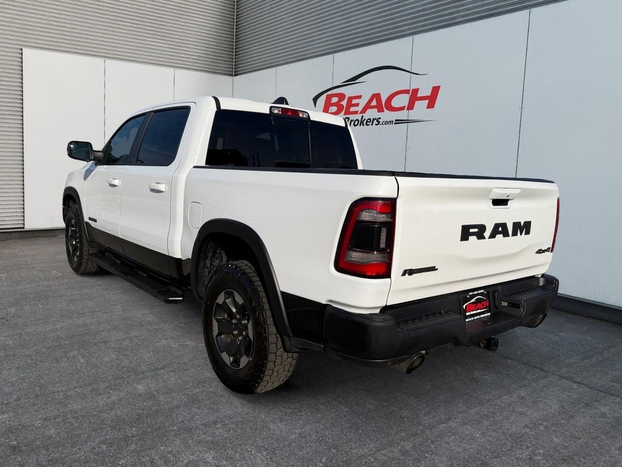 2019 Ram 1500 Rebel, HEATED SEATS, HEATED STEERING WHEEL, MOONROOF, APPLE CARPLAY/ANDROID AUTO, BED LINER, POWER FOLDING MIRRORS, TONNEAU COVER, BACKUP CAMERA, POWER SLIDING REAR WINDOW, UNIVERSAL GARAGE DOOR OPENER, RUNNING BOARDS, THIS RAM IS READY TO TAKE ON AN Norfolk VA