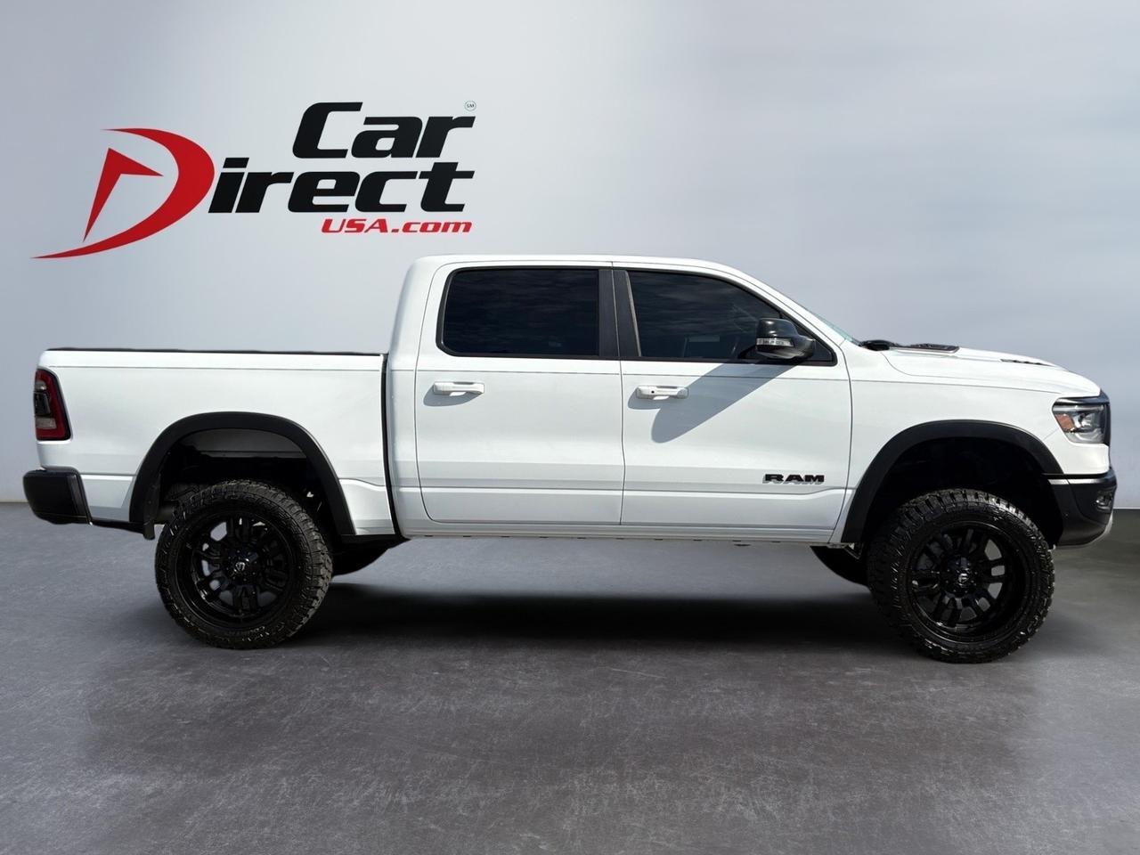 2019 Ram 1500 Rebel, LIFTED, TOW PACKAGE, POWER REAR SLIDING WINDOW, BACKUP CAMERA, PARKING SENSORS, HEATED STEERING WHEEL & SEATS, PANORAMIC MOONROOF, LOW MILES, ONLY 1 OWNER, CLEAN CARFAX, BECOME A REBEL ON THE ROAD! Virginia Beach VA