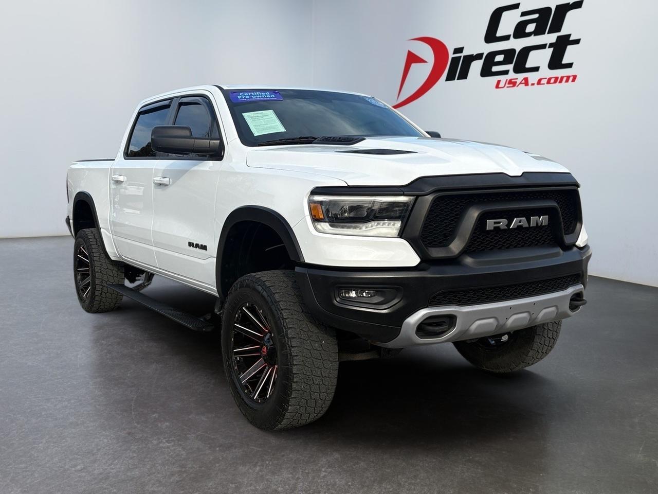 2019 Ram 1500 Rebel, RUNNING BOARDS, REAR POWER SLIDING WINDOW, REMOTE START SYSTEM, TOW PACKAGE, BACKUP CAMERA WITH PARKING SENSORS, HEATED SEATS, CLEAN CARFAX, BECOME A REBEL ON THE ROAD!