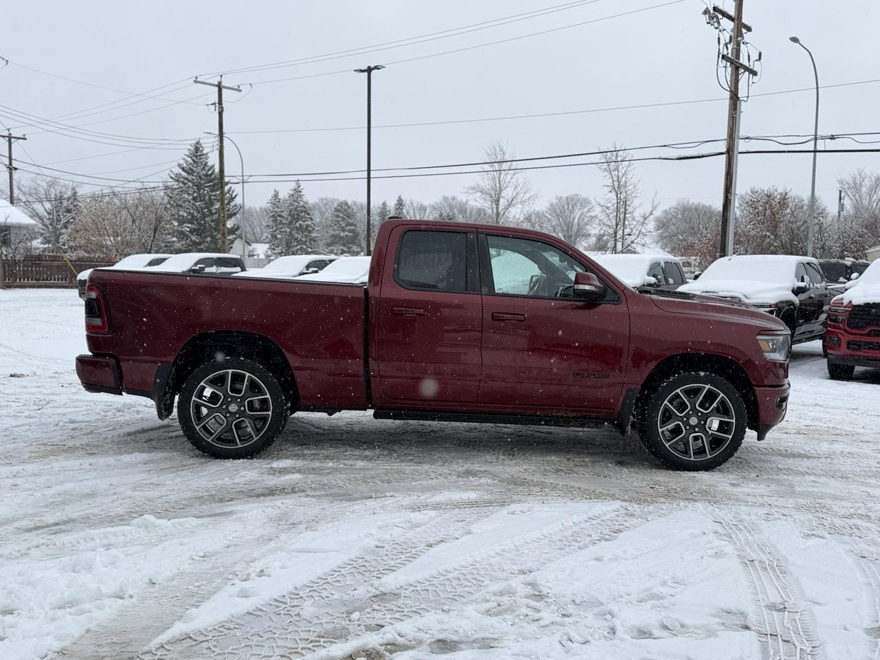 2019 Ram 1500 Sport | Heated & Cooled Seats | Sun Roof | Power Boards | Tow Package | Box Liner | Nav Redwater AB