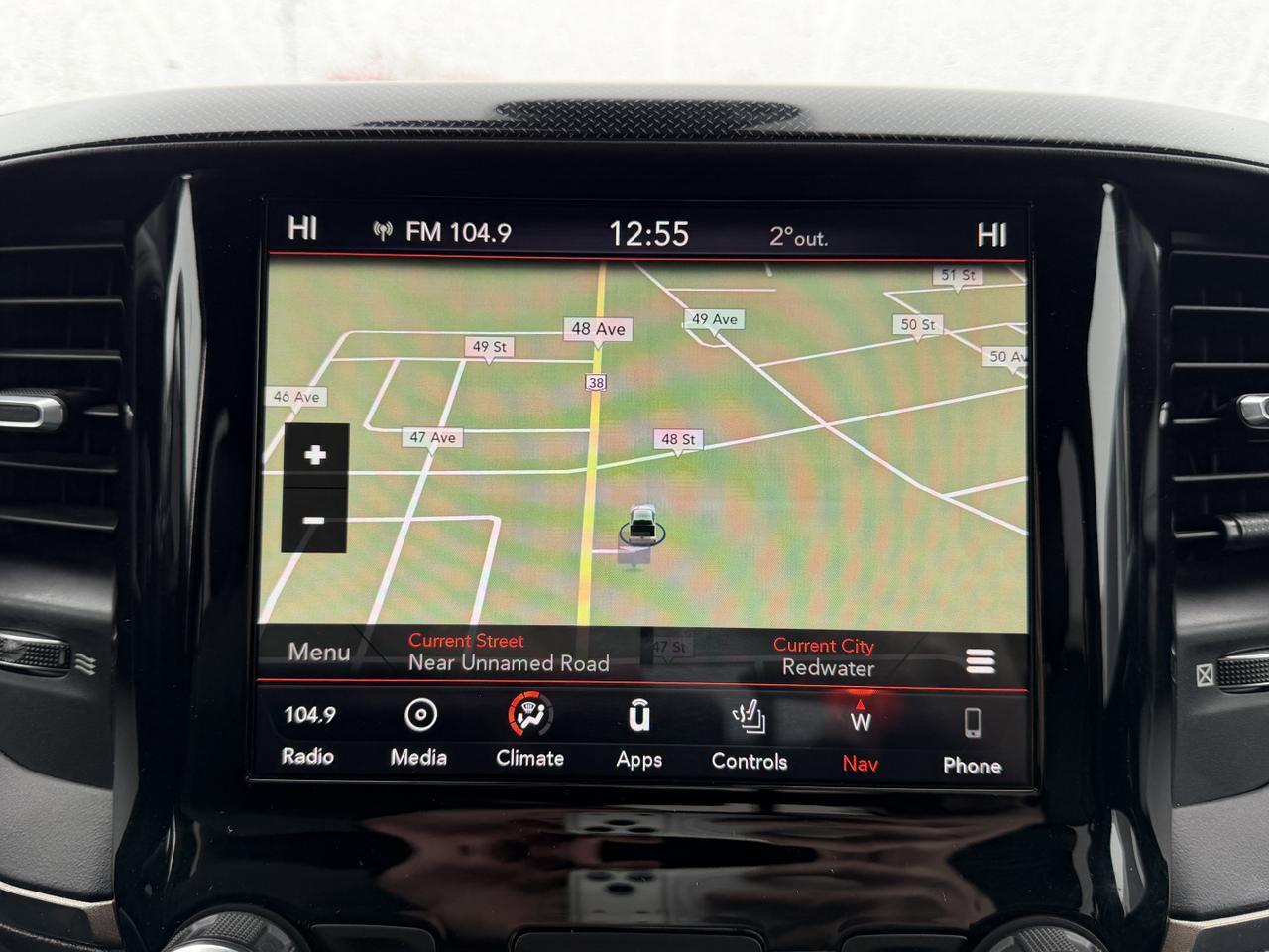 2019 Ram 1500 Sport | Heated & Cooled Seats | Sun Roof | Power Boards | Tow Package | Box Liner | Nav Redwater AB