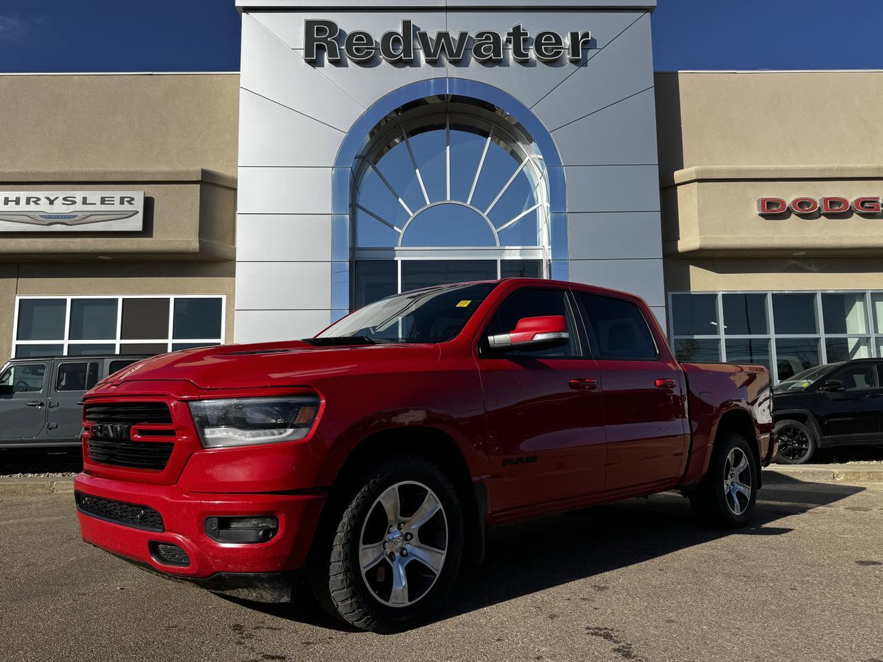 2019 Ram 1500 Sport Crew Cab 4x4 | HEMI V8 | Leather | Heated Vented Seats | NAV | Remote Start