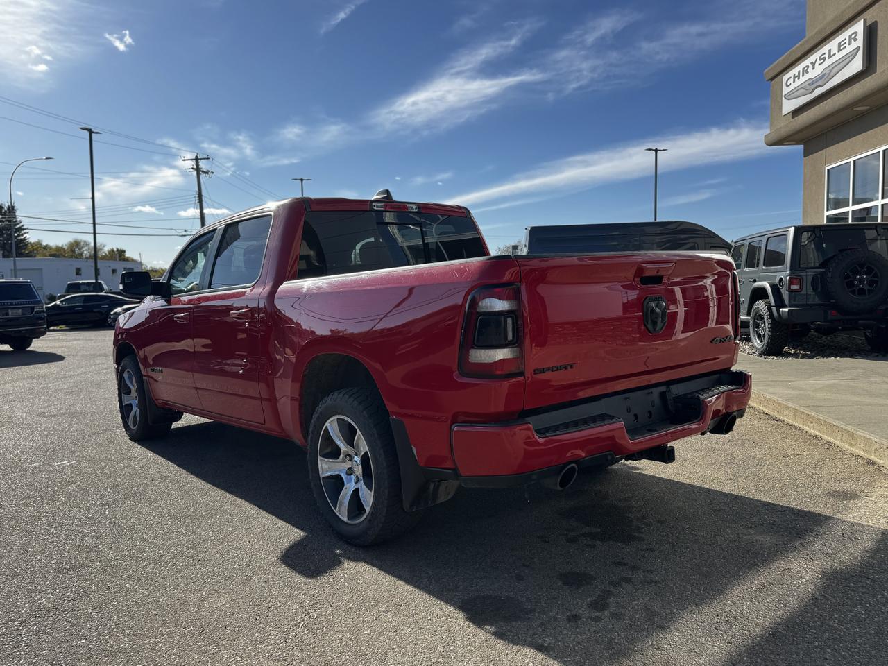 2019 Ram 1500 Sport Crew Cab 4x4 | HEMI V8 | Leather | Heated Vented Seats | NAV | Remote Start Redwater AB