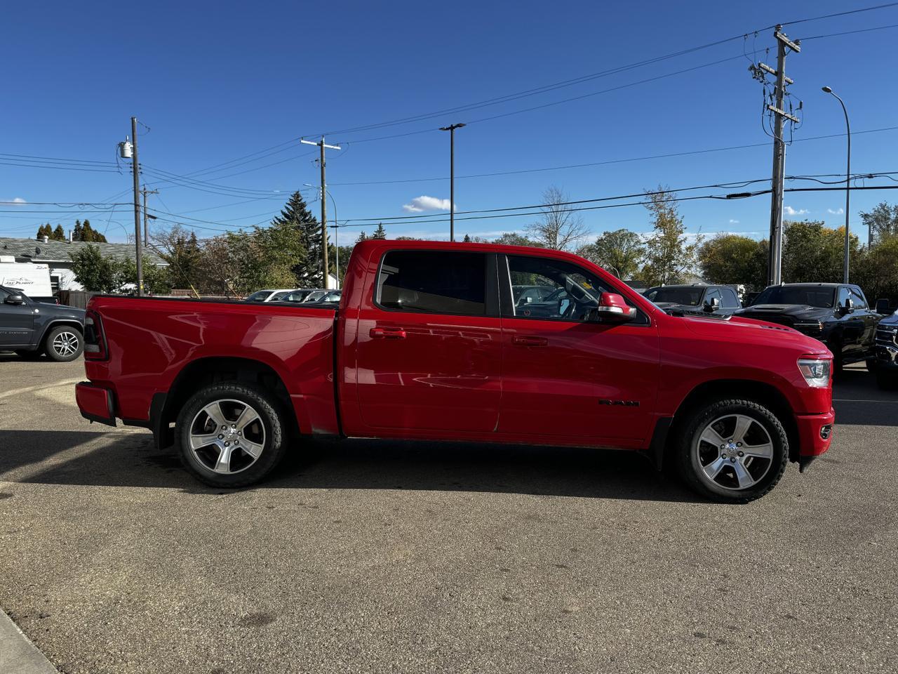 2019 Ram 1500 Sport Crew Cab 4x4 | HEMI V8 | Leather | Heated Vented Seats | NAV | Remote Start Redwater AB