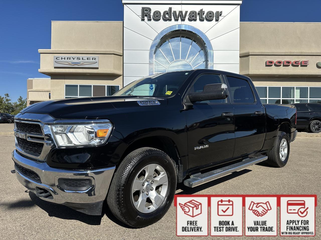 2019 Ram 1500 Tradesman Crew Cab 4x4 | HEMI V8 | Diamond Black | SXT Appearance | Backup Camera