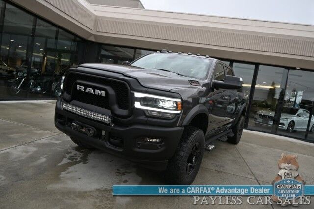 2019 Ram 2500 Power Wagon / 4X4 / Crew Cab / AutoStart / Heated & Cooled Leather Seats / Heated Steering Wheel / Sunroof / Navigation / Harman Kardon Speakers / Blind Spot Alert / Bed Liner / Block Heater / Tonneau Cover / Tow Pkg Anchorage AK