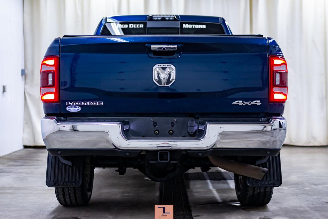 2019 Ram 3500 4x4 Crew Cab Laramie Diesel AISIN Leather Roof BCam Red Deer AB
