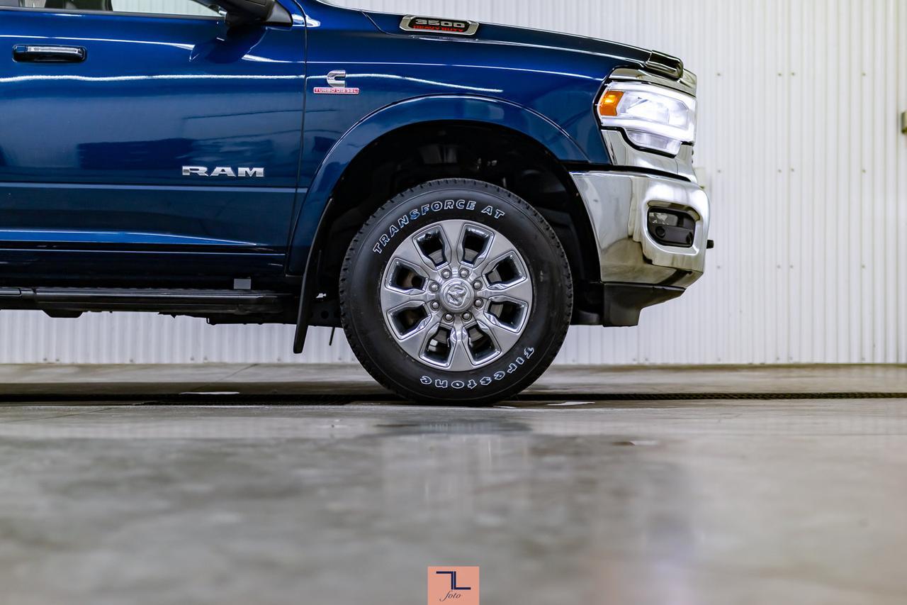 2019 Ram 3500 4x4 Crew Cab Laramie Diesel AISIN Leather Roof BCam Red Deer AB