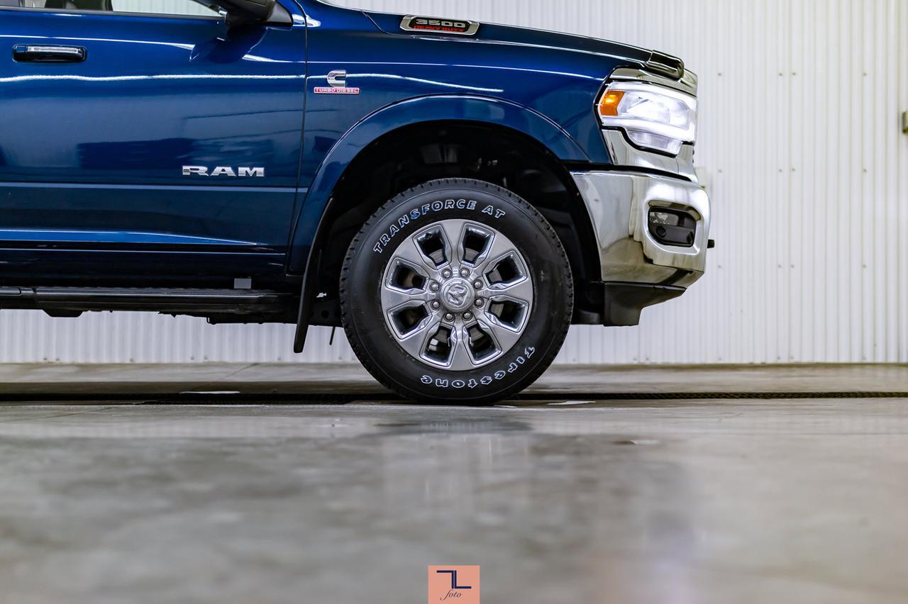 2019 Ram 3500 4x4 Crew Cab Laramie Diesel AISIN Leather Roof BCam Red Deer AB