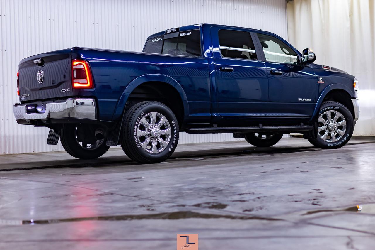 2019 Ram 3500 4x4 Crew Cab Laramie Diesel AISIN Leather Roof BCam Red Deer AB