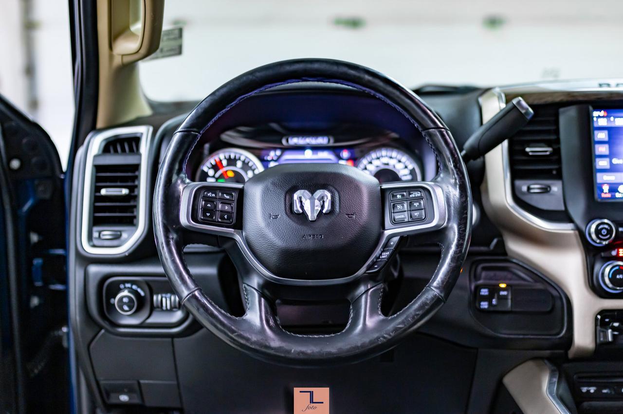 2019 Ram 3500 4x4 Crew Cab Laramie Diesel AISIN Leather Roof BCam Red Deer AB