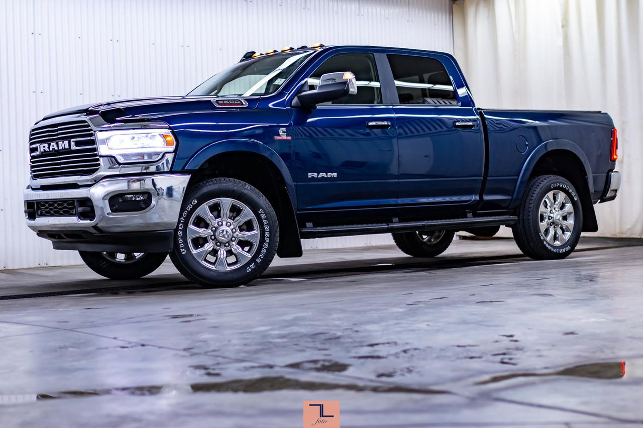2019 Ram 3500 4x4 Crew Cab Laramie Diesel AISIN Leather Roof BCam Red Deer AB