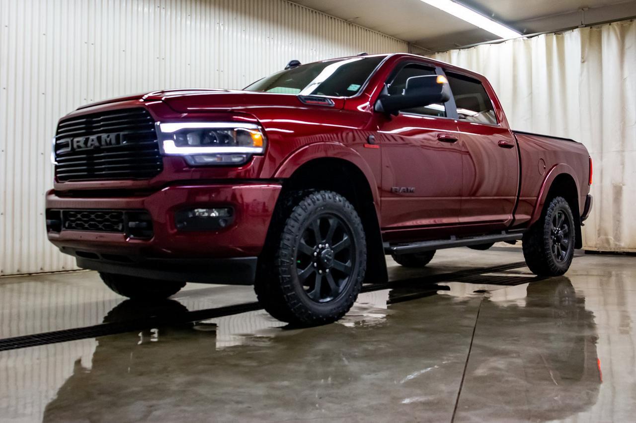 2019 Ram 3500 4x4 Crew Cab Laramie Diesel AISIN Leather Roof Nav Red Deer AB