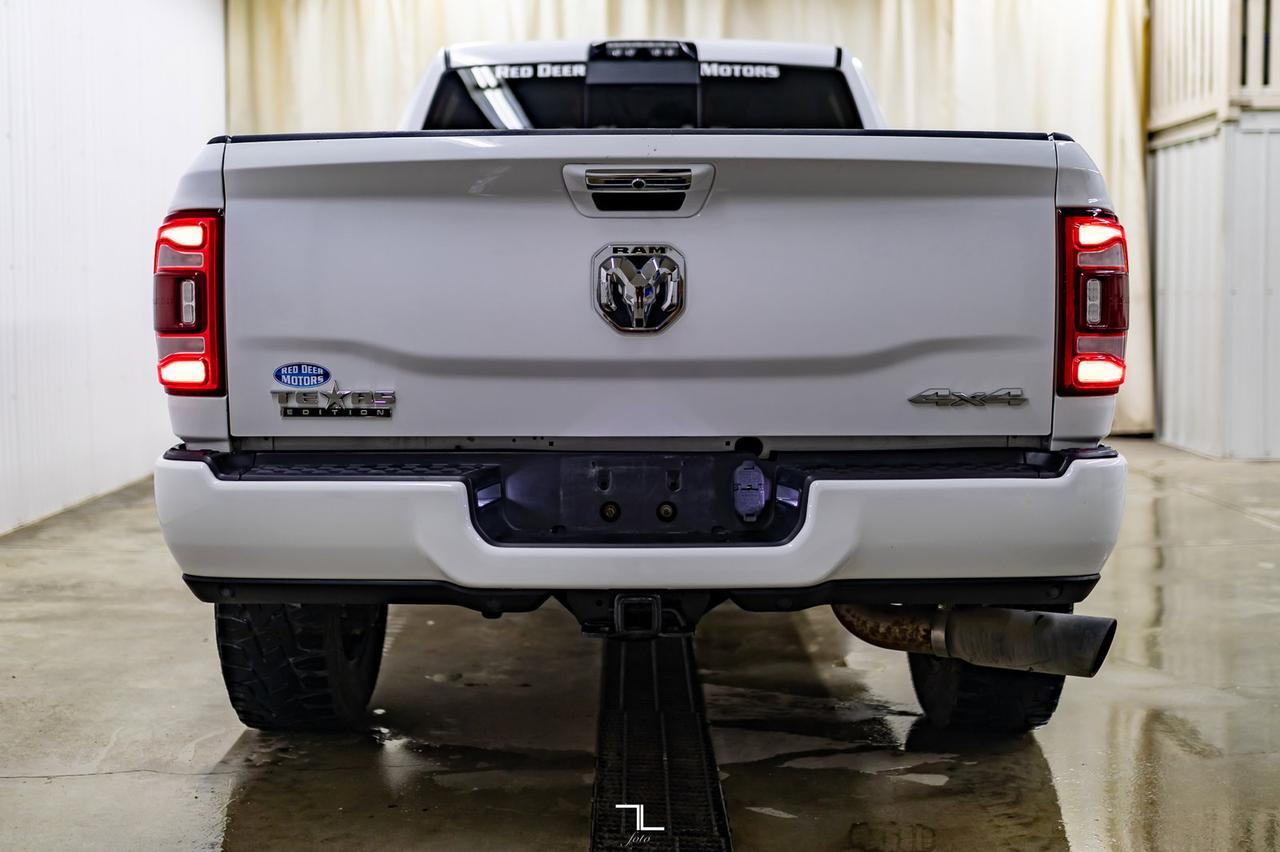 2019 Ram 3500 4x4 Crew Cab Laramie Diesel Leather Roof Nav Level Kit Wheels Red Deer AB