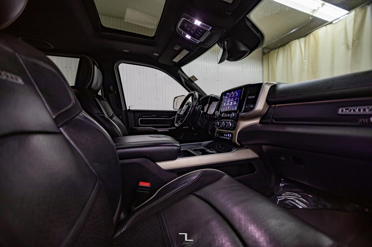 2019 Ram 3500 4x4 Crew Cab Laramie Diesel Leather Roof Nav Level Kit Wheels Red Deer AB