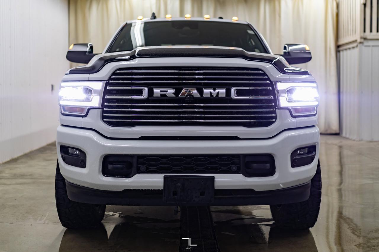 2019 Ram 3500 4x4 Crew Cab Laramie Diesel Leather Roof Nav Level Kit Wheels Red Deer AB