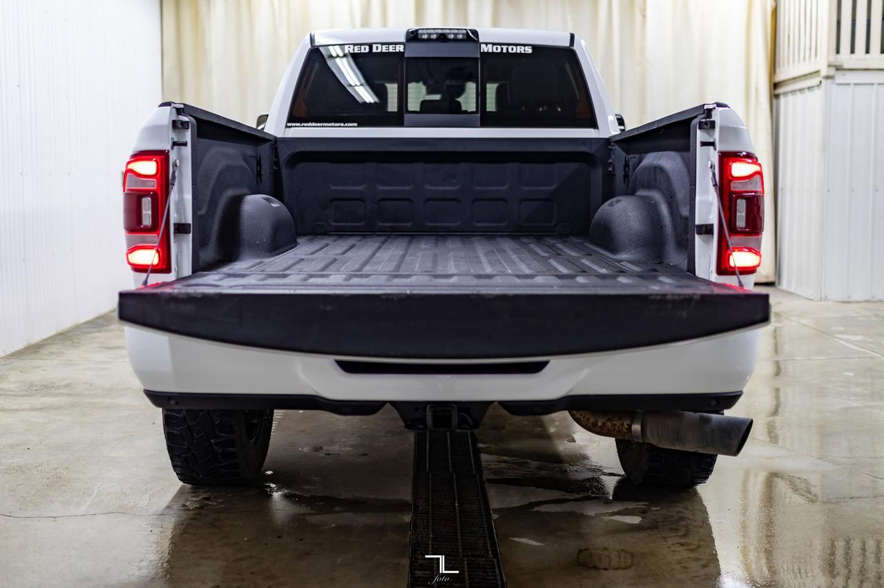 2019 Ram 3500 4x4 Crew Cab Laramie Diesel Leather Roof Nav Level Kit Wheels Red Deer AB