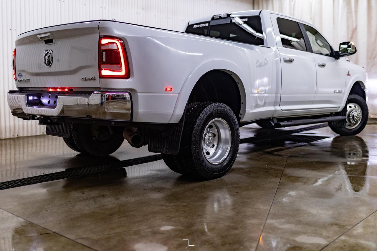 2019 Ram 3500 4x4 Crew Cab Laramie Dually Diesel Leather Red Deer AB