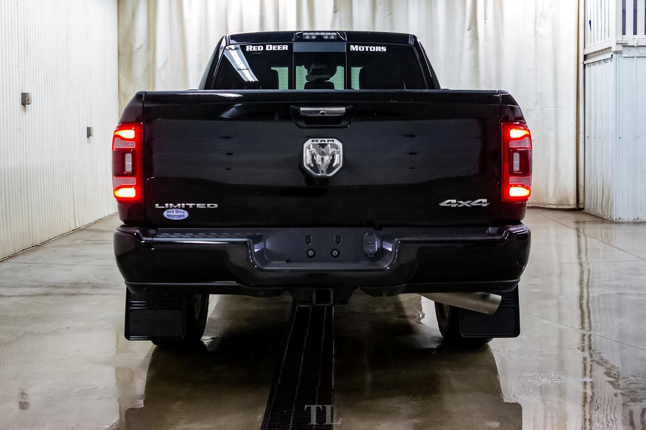 2019 Ram 3500 4x4 Crew Cab Limited Diesel Leather Roof Nav BCam Red Deer AB