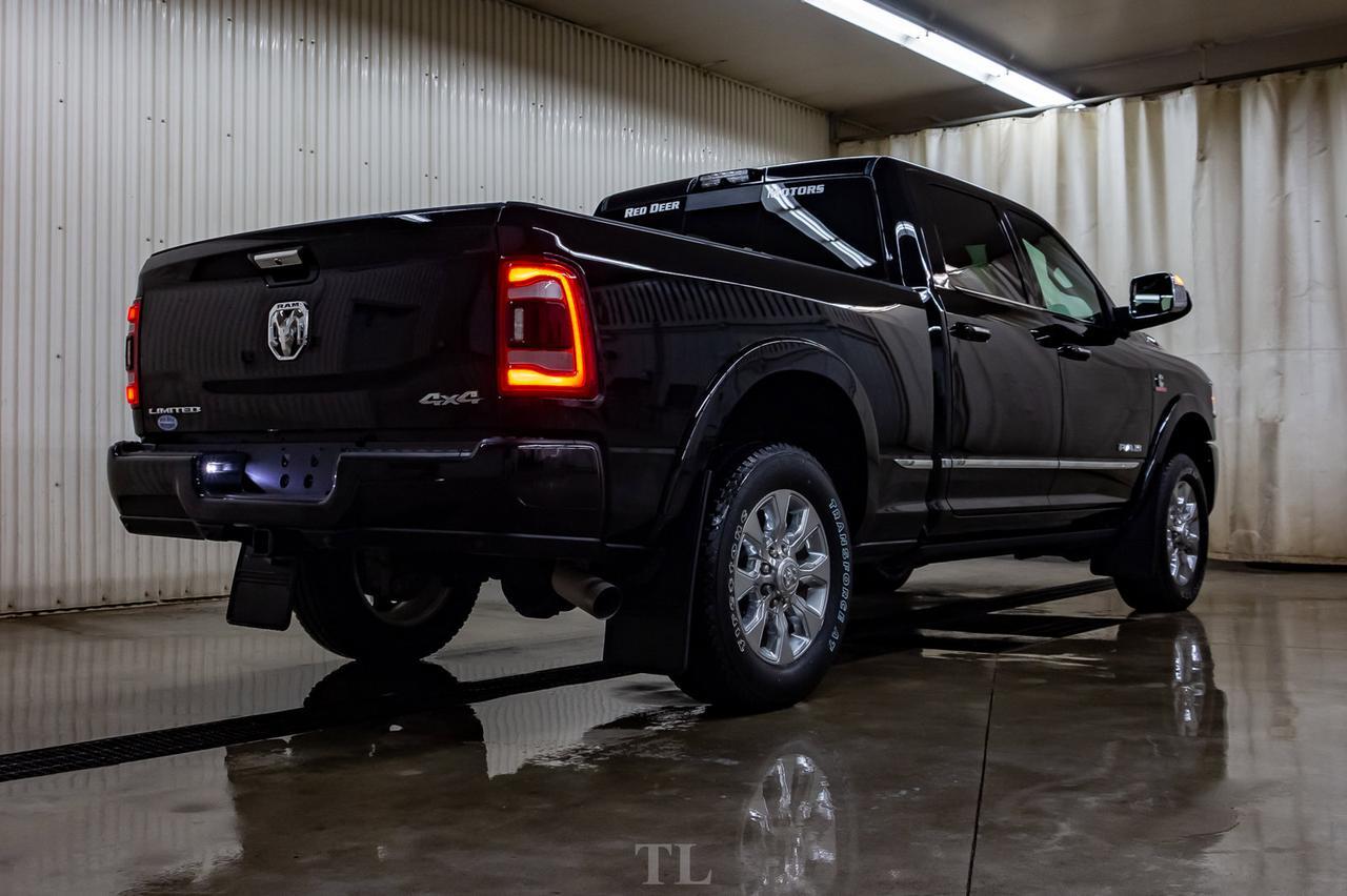 2019 Ram 3500 4x4 Crew Cab Limited Diesel Leather Roof Nav BCam Red Deer AB