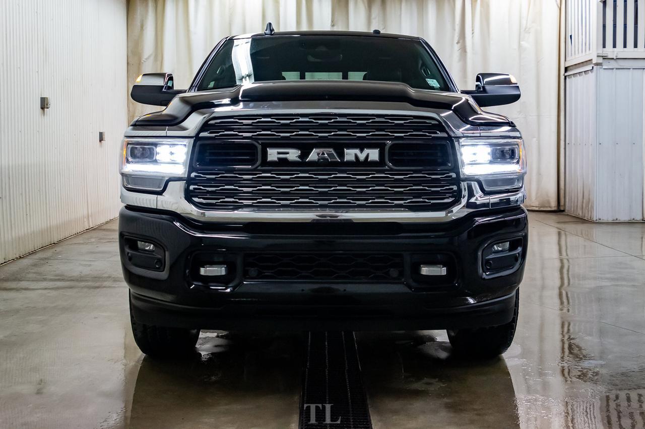2019 Ram 3500 4x4 Crew Cab Limited Diesel Leather Roof Nav BCam Red Deer AB
