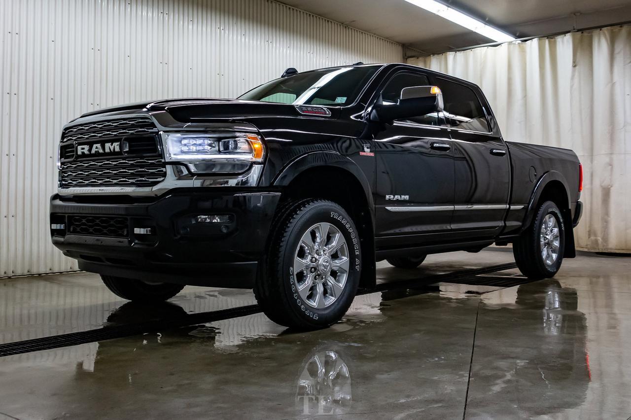2019 Ram 3500 4x4 Crew Cab Limited Diesel Leather Roof Nav BCam Red Deer AB