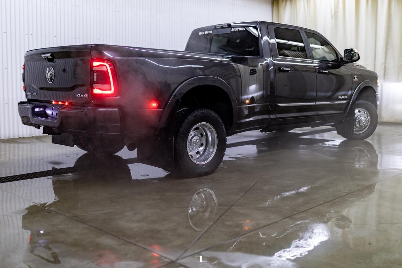 2019 Ram 3500 4x4 Crew Cab Limited Dually Diesel Leather Roof Nav Red Deer AB