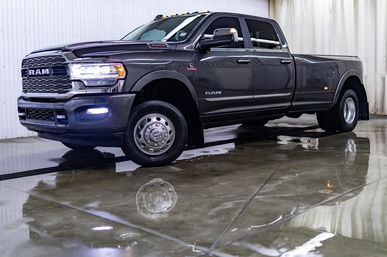 2019 Ram 3500 4x4 Crew Cab Limited Dually Diesel Leather Roof Nav Red Deer AB