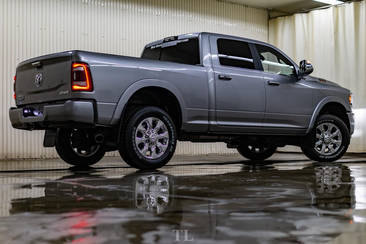 2019 Ram 3500 4x4 Crew Cab Longhorn Diesel AISIN  Leather Roof Nav Red Deer AB