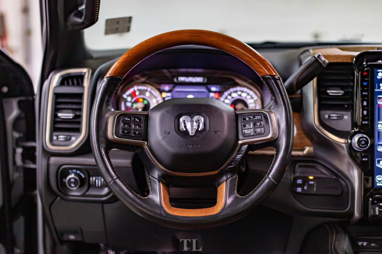 2019 Ram 3500 4x4 Crew Cab Longhorn Diesel AISIN  Leather Roof Nav Red Deer AB