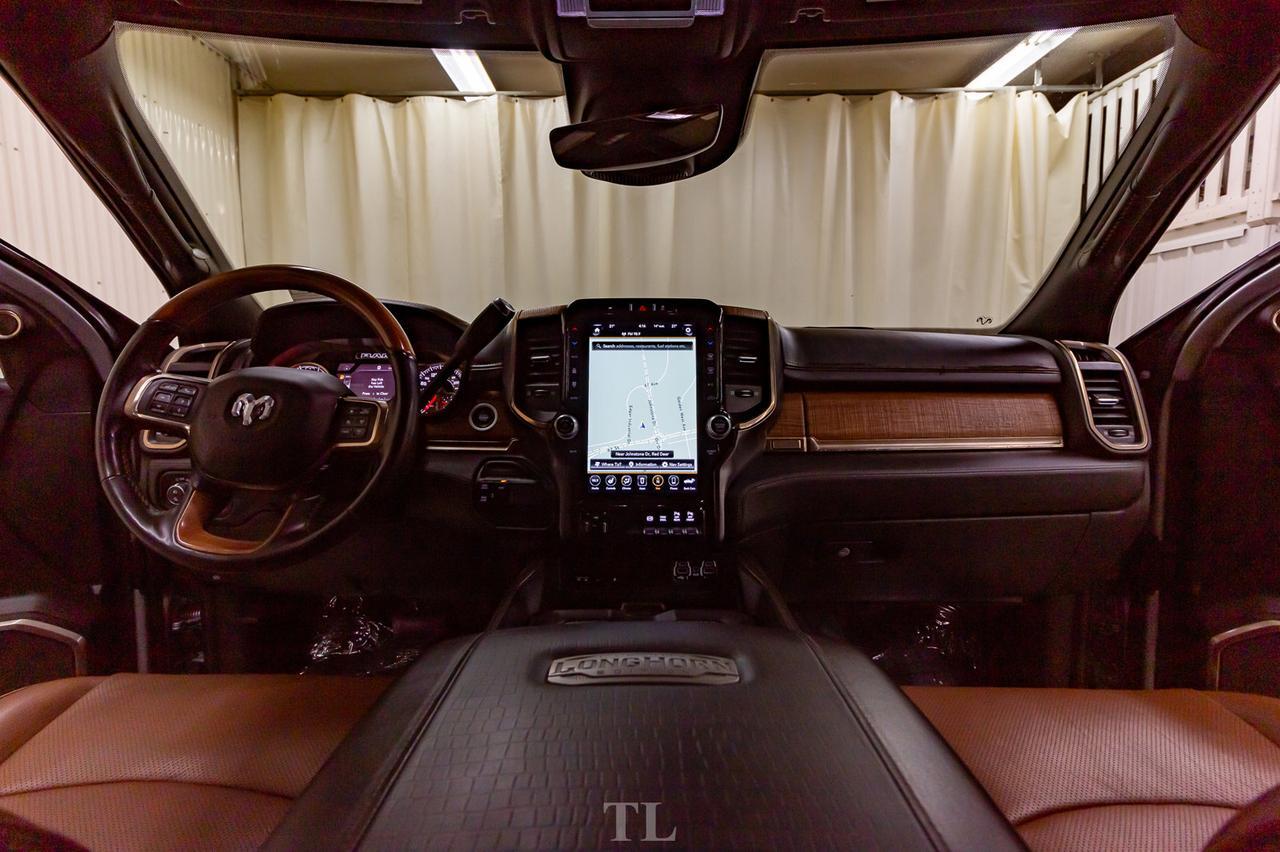 2019 Ram 3500 4x4 Crew Cab Longhorn Diesel AISIN  Leather Roof Nav Red Deer AB