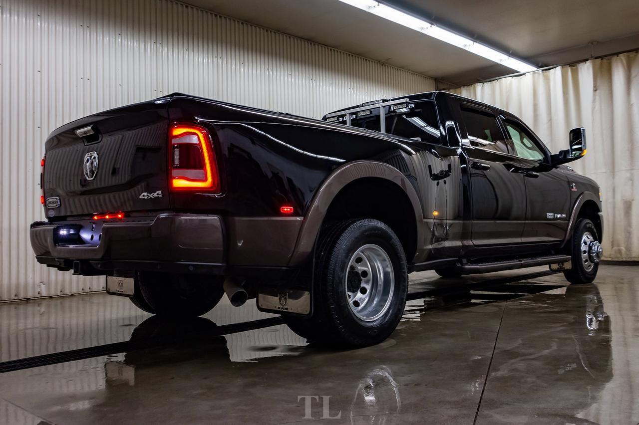 2019 Ram 3500 4x4 Crew Cab Longhorn Dually Diesel Leather Roof Nav Red Deer AB