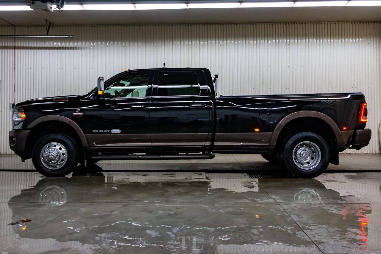 2019 Ram 3500 4x4 Crew Cab Longhorn Dually Diesel Leather Roof Nav Red Deer AB
