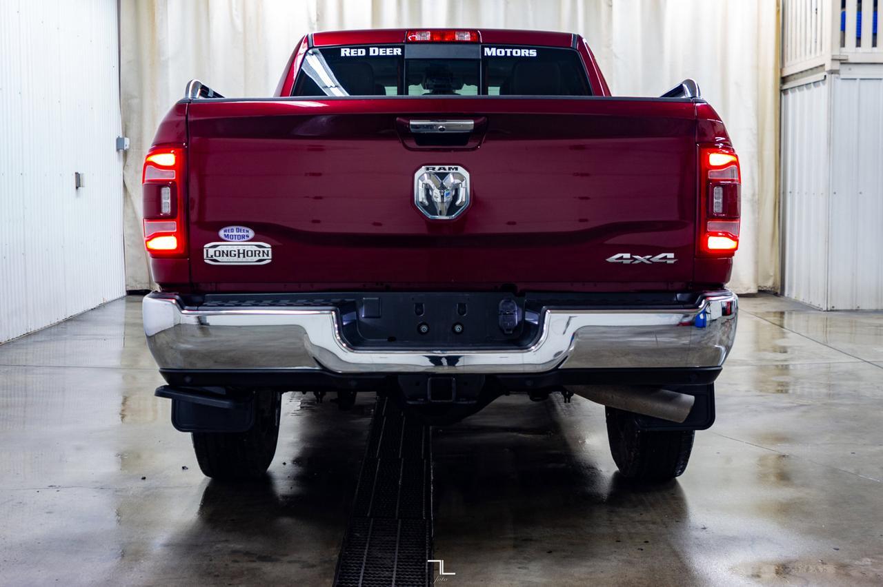2019 Ram 3500 4x4 Crew Cab Longhorn Leather Roof Nav Diesel Red Deer AB