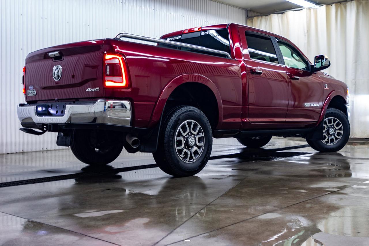 2019 Ram 3500 4x4 Crew Cab Longhorn Leather Roof Nav Diesel Red Deer AB
