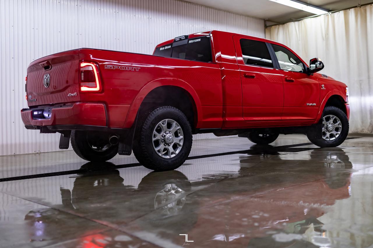 2019 Ram 3500 4x4 Mega Cab Laramie Diesel Leather Roof Nav Red Deer AB