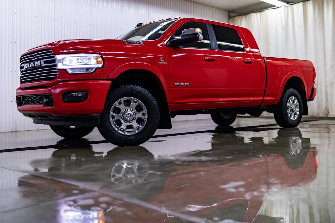2019 Ram 3500 4x4 Mega Cab Laramie Diesel Leather Roof Nav Red Deer AB