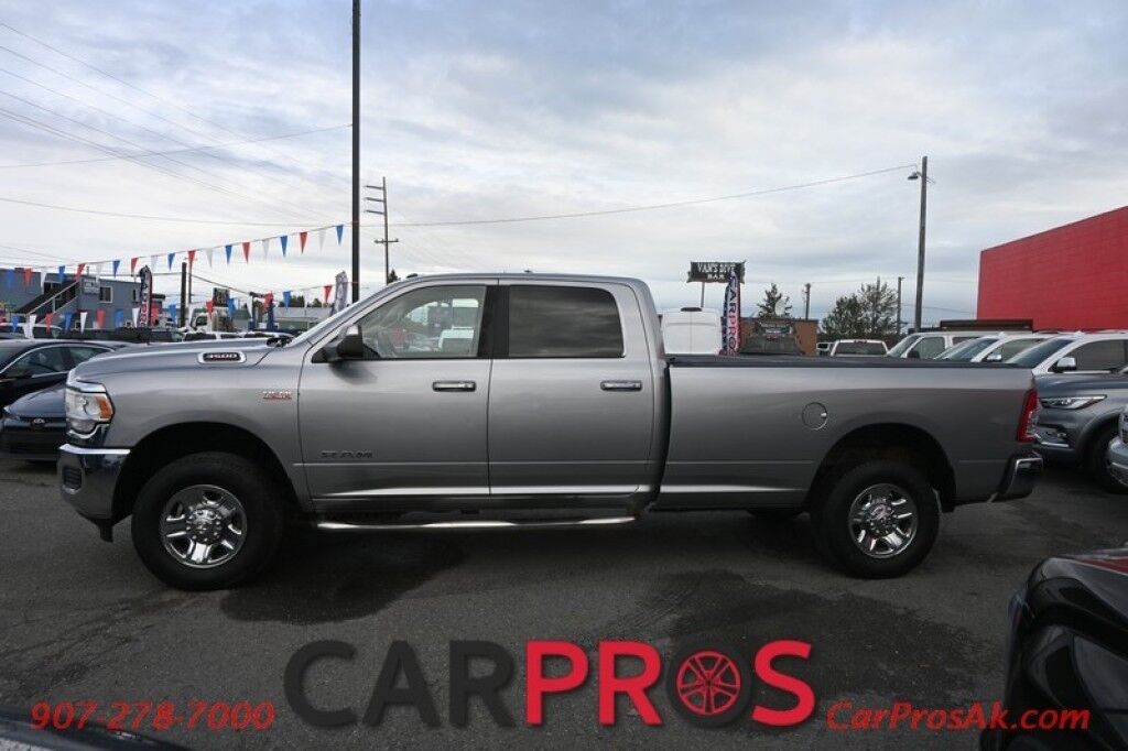 2019 Ram 3500 Big Horn - 4X4 - Crew Cab - 6.4L HEMI V8 - Auto Start - Long Bed - Seats 6 - Protection Group - Power Driver's Seat - Bluetooth - Power Locks, Windows & Mirrors - Cruise Control - Bluetooth - Tonneau Cover - Bed Liner - Tow Pkg - Only 56K Miles Anchorage AK
