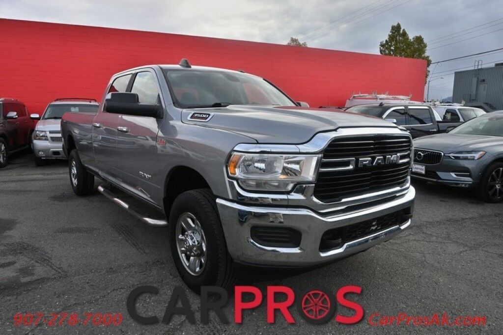 2019 Ram 3500 Big Horn - 4X4 - Crew Cab - 6.4L HEMI V8 - Auto Start - Long Bed - Seats 6 - Protection Group - Power Driver's Seat - Bluetooth - Power Locks, Windows & Mirrors - Cruise Control - Bluetooth - Tonneau Cover - Bed Liner - Tow Pkg - Only 56K Miles