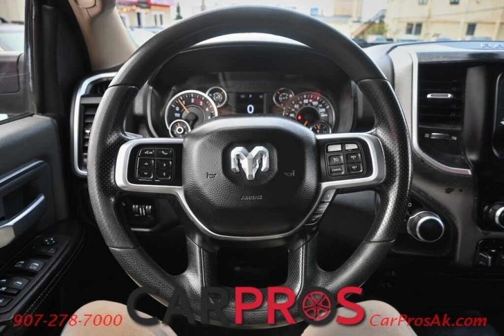 2019 Ram 3500 Big Horn - 4x4 - Crew Cab - 6.4L Hemi V8 - Auto Start - Backup Camera - Bluetooth - Trailer Brake Controller - Tow Mirrors - Spray In Bedliner - Tonneau Cover - Tow Pkg - Low Miles Anchorage AK