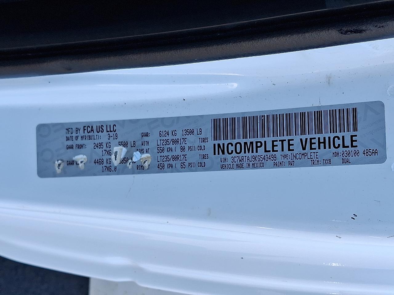 2019 Ram 3500 Chassis Tradesman/SLT Vineland NJ