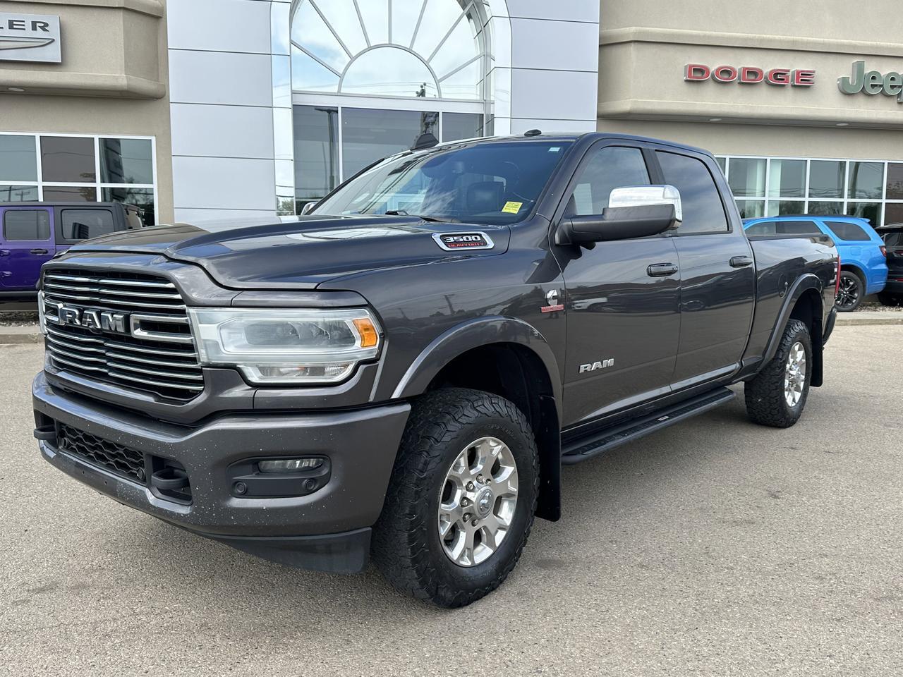 2019 Ram 3500 Laramie Crew Cab 4x4 | DELETED | Aisin Trans | Tow Tech Group | Sun Roof | Alpine Audio | Leather Redwater AB