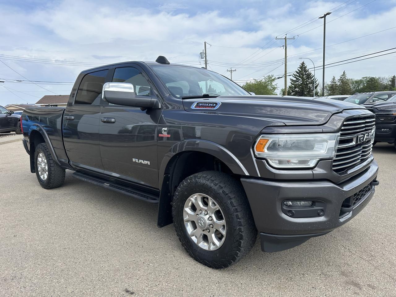 2019 Ram 3500 Laramie Crew Cab 4x4 | DELETED | Aisin Trans | Tow Tech Group | Sun Roof | Alpine Audio | Leather Redwater AB