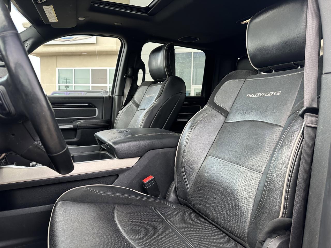 2019 Ram 3500 Laramie Crew Cab 4x4 | DELETED | Aisin Trans | Tow Tech Group | Sun Roof | Alpine Audio | Leather Redwater AB