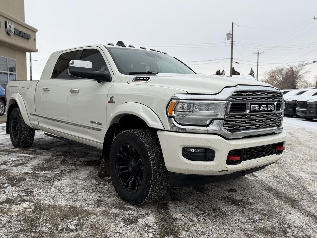 2019 Ram 3500 Limited | Aisin | Ram Box | 360 Camera | Adaptive Cruise | Deleted | Tuned | One Owner | Highway Kms Redwater AB